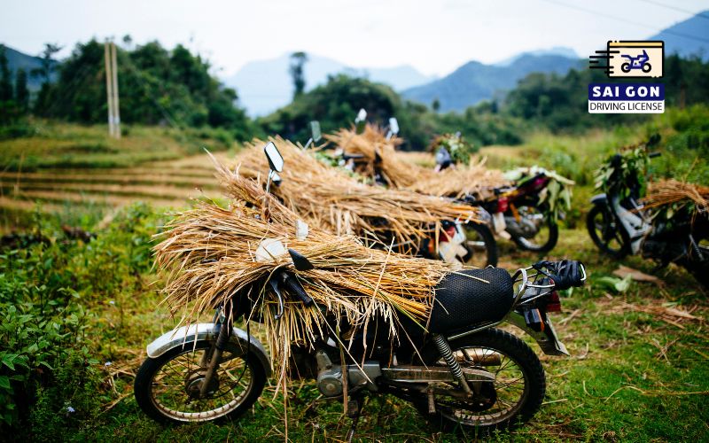 Motorbike in the northern mountains of Vietnam (2)